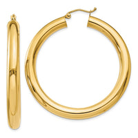 Thumbnail for 14k Polished 5mm Tube Hoop Earrings