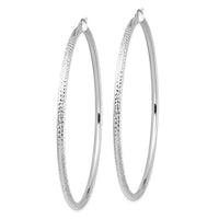 Thumbnail for 14k Lightweight 3mm Diamond-cut Hoop Earrings