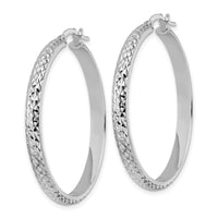 Thumbnail for 14K Polished Diamond Cut Hoop Earrings