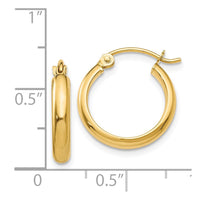 Thumbnail for 14k Round Tube Hoop Earrings
