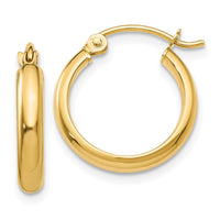 Thumbnail for 14k Round Tube Hoop Earrings