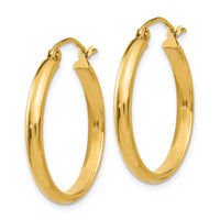 Thumbnail for 14k Round Tube Hoop Earrings