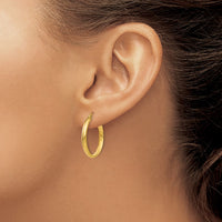 Thumbnail for 14k Round Tube Hoop Earrings