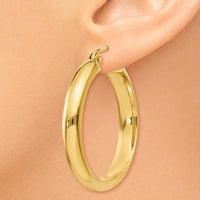 Thumbnail for 14k Round Tube Hoop Earrings