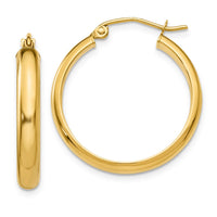 Thumbnail for 14k Round Tube Hoop Earrings