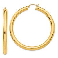 Thumbnail for 14k Polished 5mm Lightweight Hoop Earrings