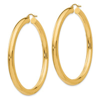 Thumbnail for 14k Polished 5mm Tube Hoop Earrings