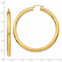 Thumbnail for 14k Polished 5mm Tube Hoop Earrings