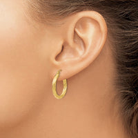 Thumbnail for 14k Polished 2.75mm Twisted Hoop Earrings