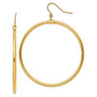 Thumbnail for 14k Tube Hoop Dangle Earrings