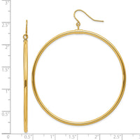 Thumbnail for 14k Tube Hoop Dangle Earrings