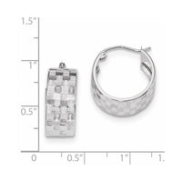 Thumbnail for 14k Diamond-cut Hoop Earrings