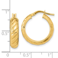 Thumbnail for 14k Polished Fancy Hoops