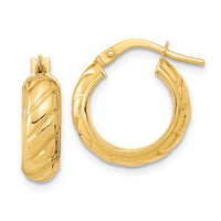 Thumbnail for 14k Polished Fancy Hoops