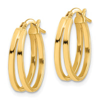 Thumbnail for 14k Polished Double Hoops