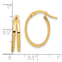 Thumbnail for 14k Polished Double Hoops