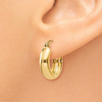 Thumbnail for 14k Polished 4.75mm Round Hoop Earrings