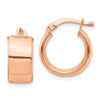Thumbnail for 14k High Polished 7mm Hoop Earrings