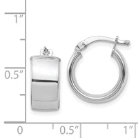 Thumbnail for 14k High Polished 7mm Hoop Earrings