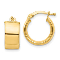 Thumbnail for 14k High Polished 7mm Hoop Earrings