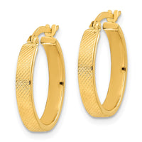 Thumbnail for 14K Textured Hoop Earrings