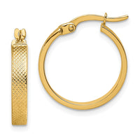 Thumbnail for 14K Textured Hoop Earrings