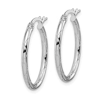 Thumbnail for 14K White Gold Hoop Earrings