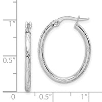 Thumbnail for 14K White Gold Hoop Earrings