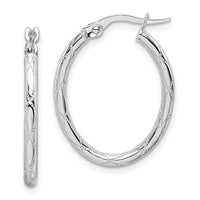 Thumbnail for 14K White Gold Hoop Earrings