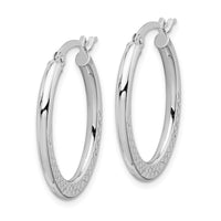 Thumbnail for 14K White Gold Hoop Earrings