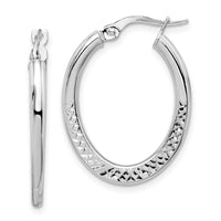 Thumbnail for 14K White Gold Hoop Earrings