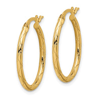 Thumbnail for 14K Yellow Gold Hoop Earrings