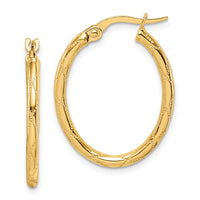 Thumbnail for 14K Yellow Gold Hoop Earrings