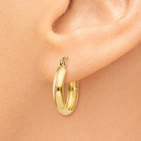 Thumbnail for 14k Polished 3.5mm Hoop Earrings