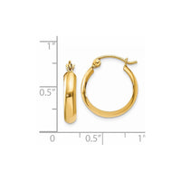 Thumbnail for 14k Polished 3.5mm Hoop Earrings