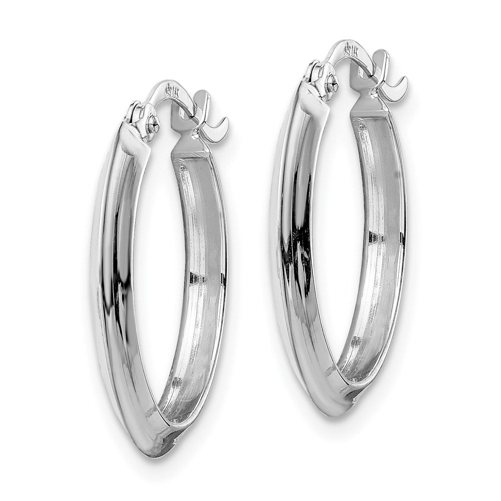 14K Polished Hoop Earrings