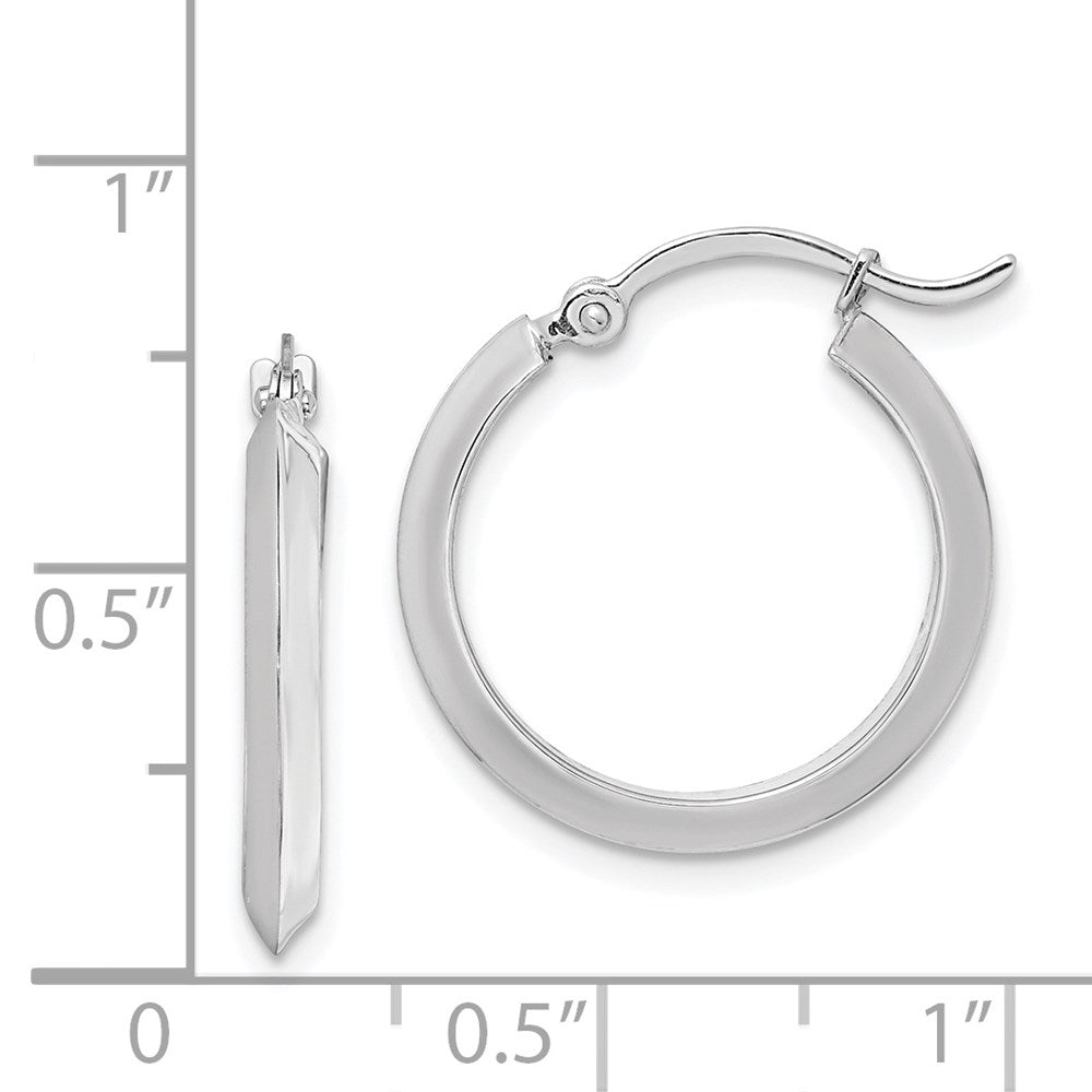 14K Polished Hoop Earrings