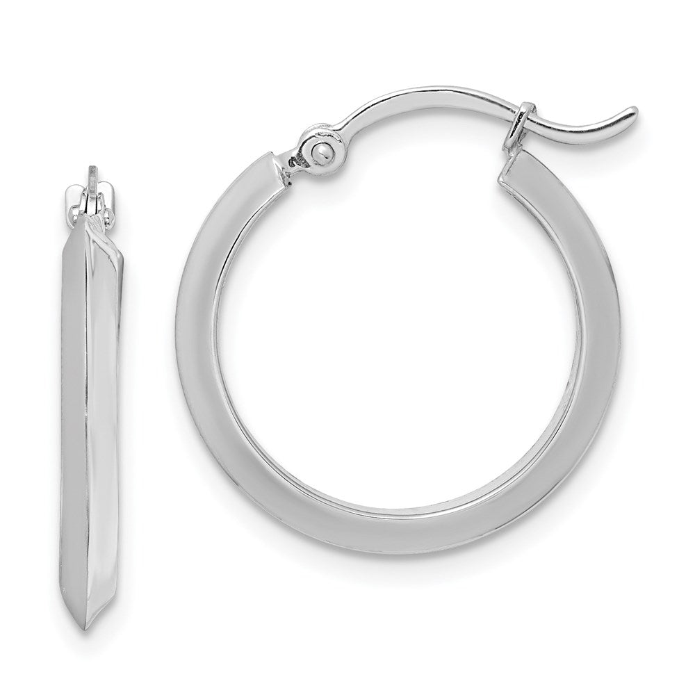 14K Polished Hoop Earrings