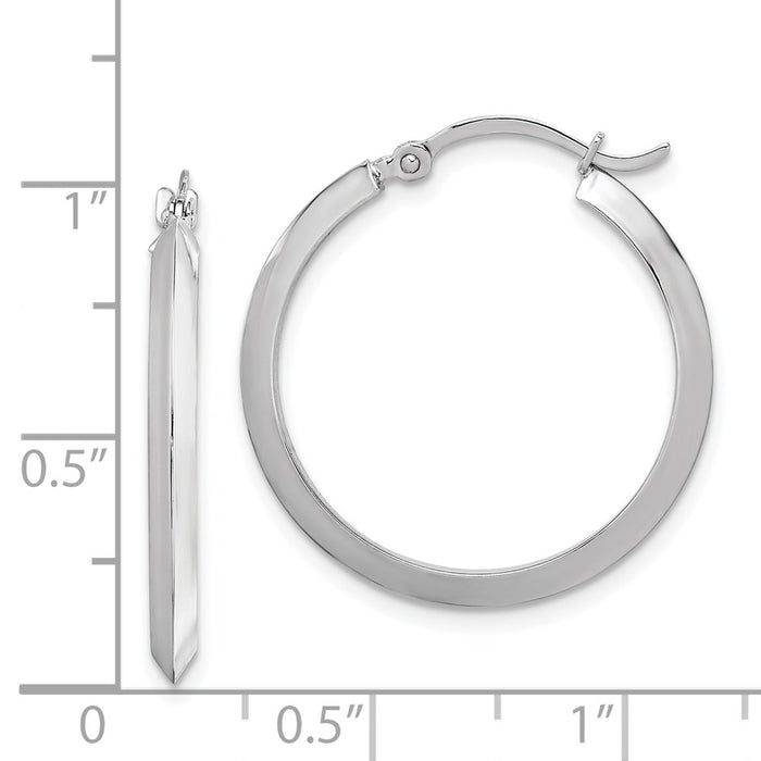 14K Polished Hoop Earrings