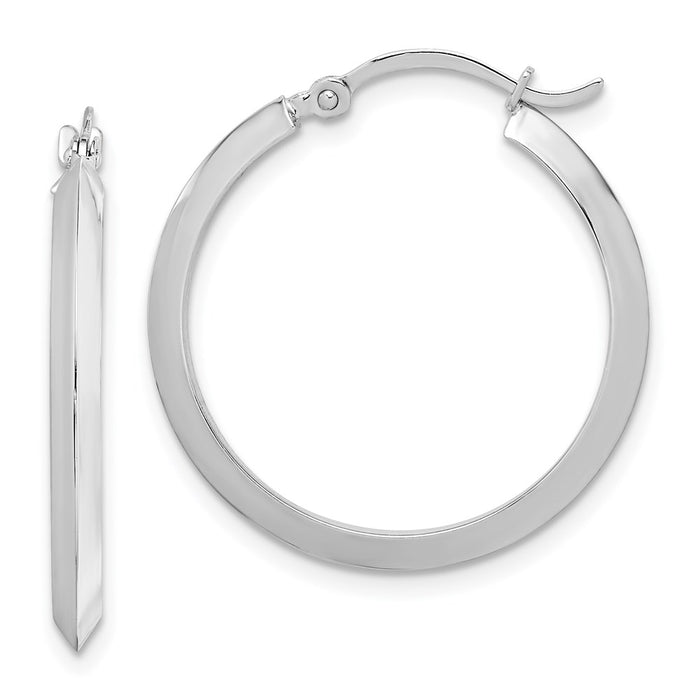 14K Polished Hoop Earrings