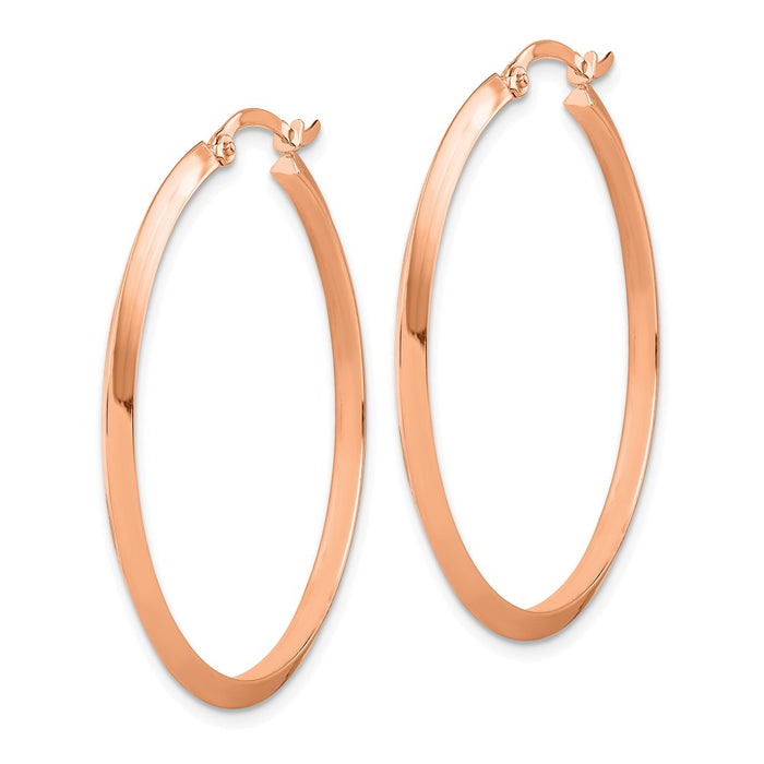 14K Polished Hoop Earrings