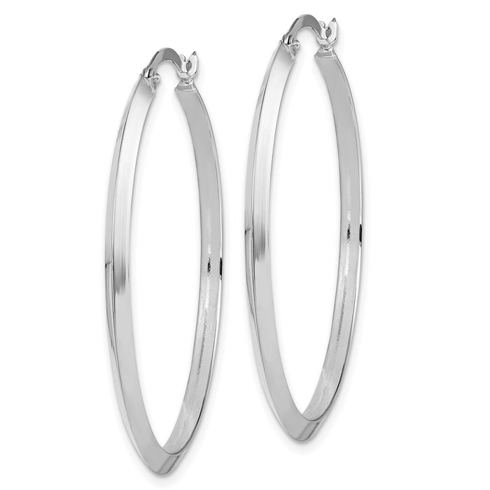 14K Polished Hoop Earrings