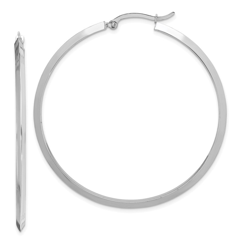 14K Polished Hoop Earrings