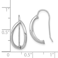 Thumbnail for 14k Half Circle Wire French Wire Earrings