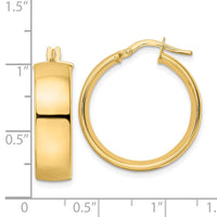 Thumbnail for 14K Polished Hoop Earrings