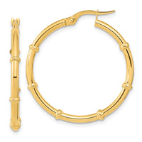 Thumbnail for 14K Polished and Fancy Hoop Earrings