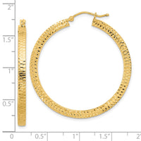 Thumbnail for 14K Polished & Hammered Hoop Earrings