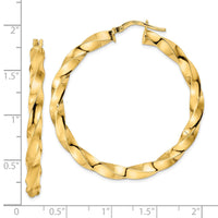 Thumbnail for 14K Polished Twisted Hoop Earrings