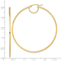 Thumbnail for 14K Polished Fancy Hoop Earrings