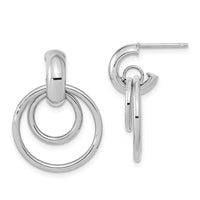 Thumbnail for 14K Polished Fancy Post Dangle Earrings